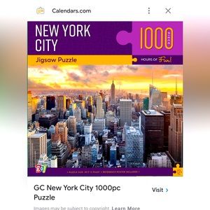 New York City 1000 Piece Jigsaws Puzzle